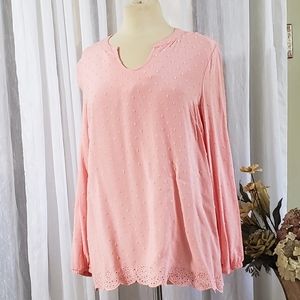 Blair peach  blouse